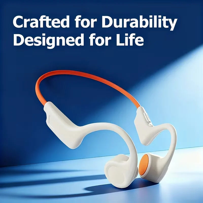 Open Ear Bone Conduction Wireless Sports Headphones With Microphone