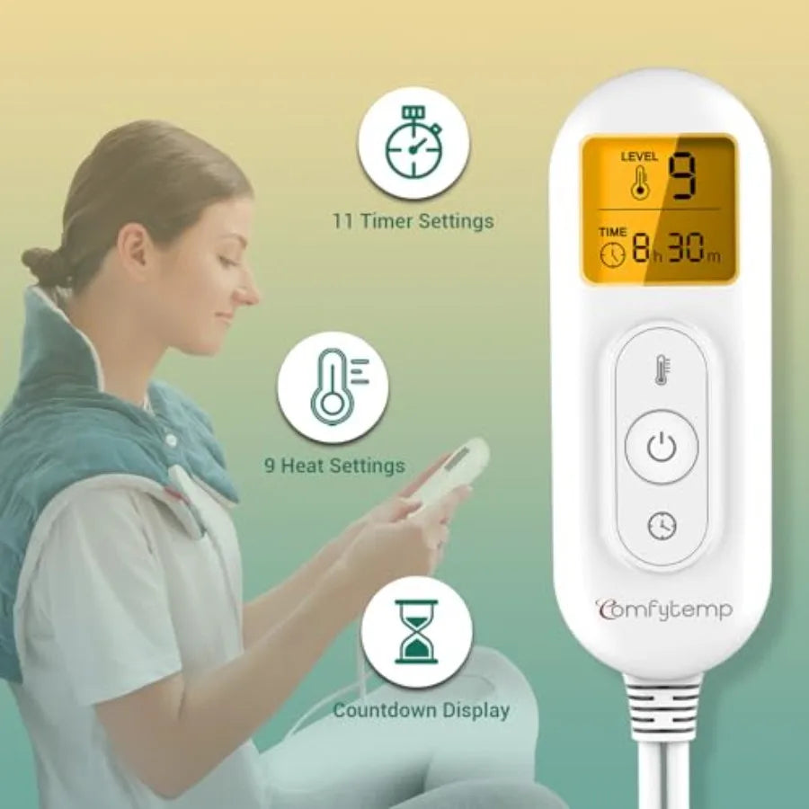 Weighted Electric Heating Pad For Neck Shoulder And Back