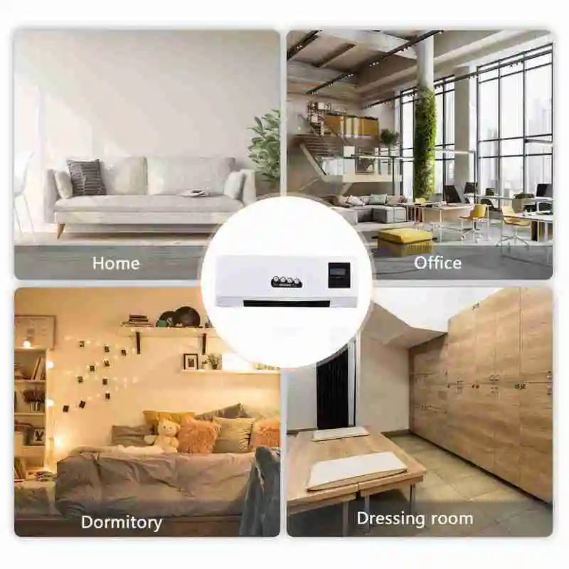 Wall Mounted Space Heater With Digital Display And Timer