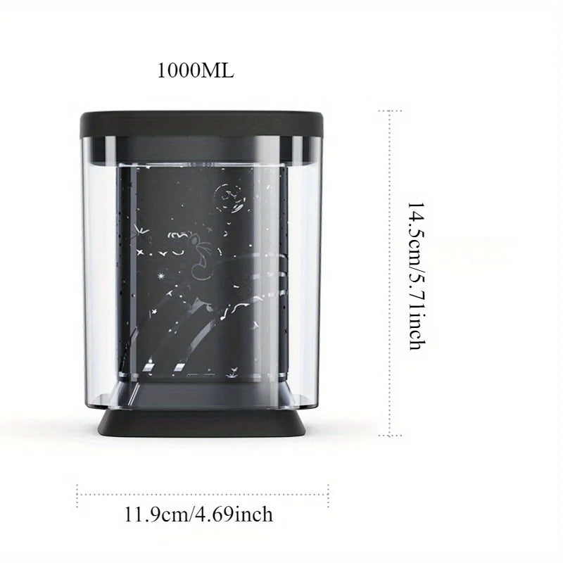 Air Humidifier With Dual Mist Modes And Colorful Nightlight