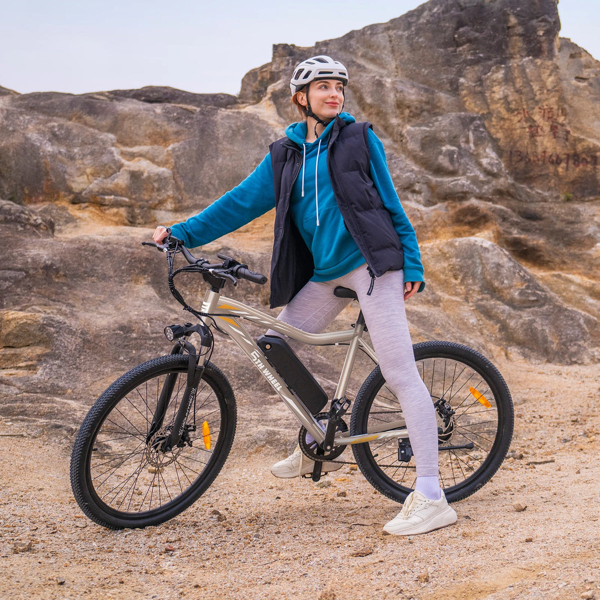 5TH WHEEL AB17 Electric Bike Front Suspension And LCD Display