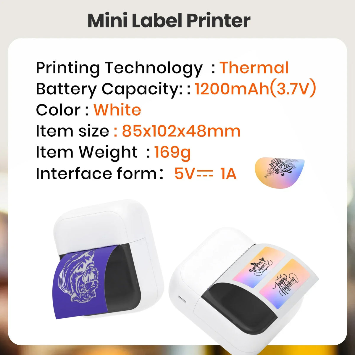 Orico C50 Portable Inkless Tattoo Transfer Printer for Mobile Devices