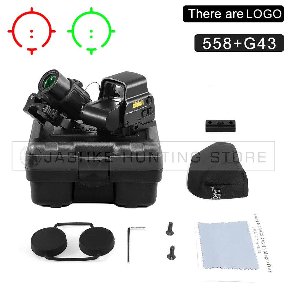 Nabila 3X Magnifier 558 Red Dot Combo Tactical Optics