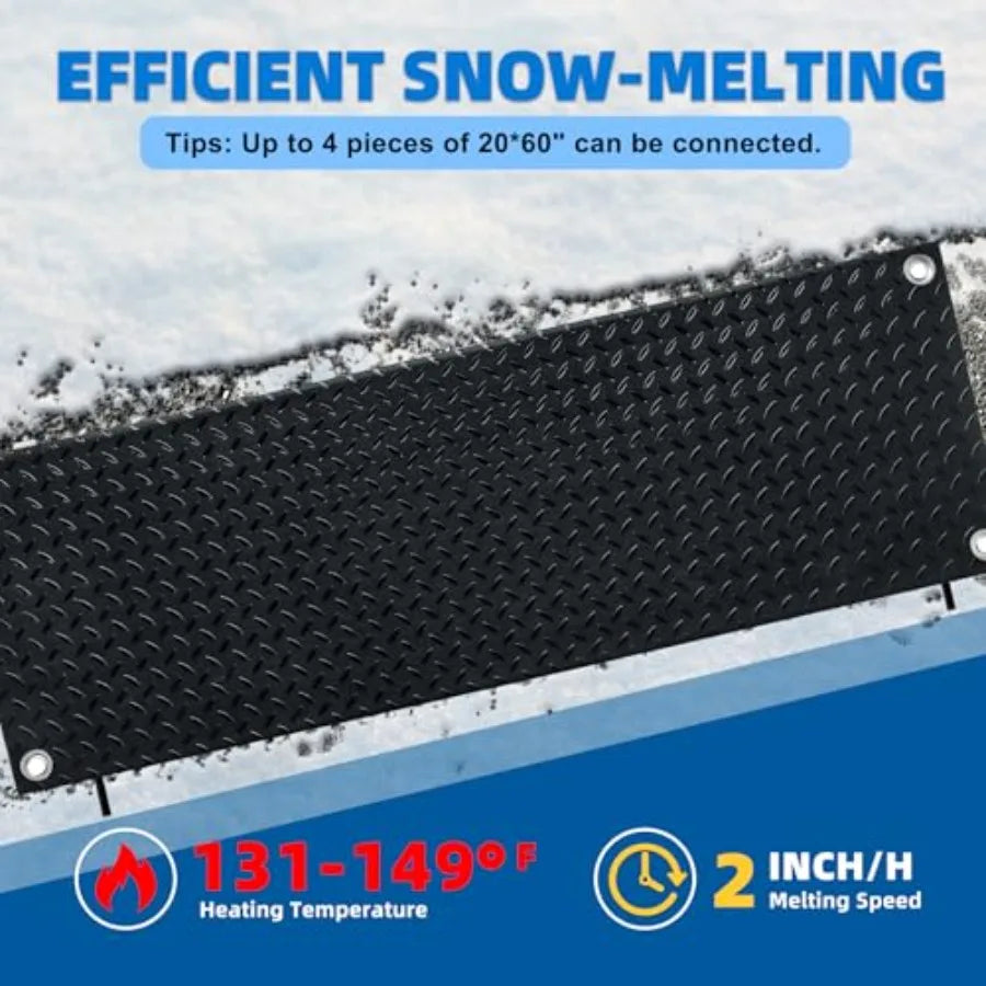 Electric Heated Snow Melting Mat for Safe Outdoor Walkways In Winter