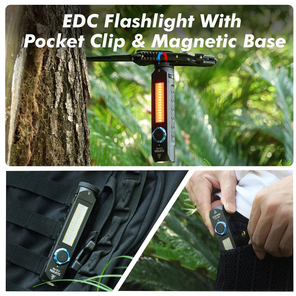 Sofirn IF23 Pro Rechargeable RGB LED Flashlight With Magnetic Base