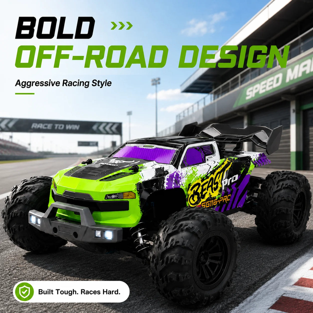 ZNLYRION Off Road RC Buggy Four Wheel Drive Racing Truck