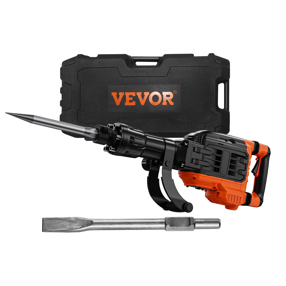 SucceBuy Heavy Duty Electric Demolition Jack Hammer With Chisels