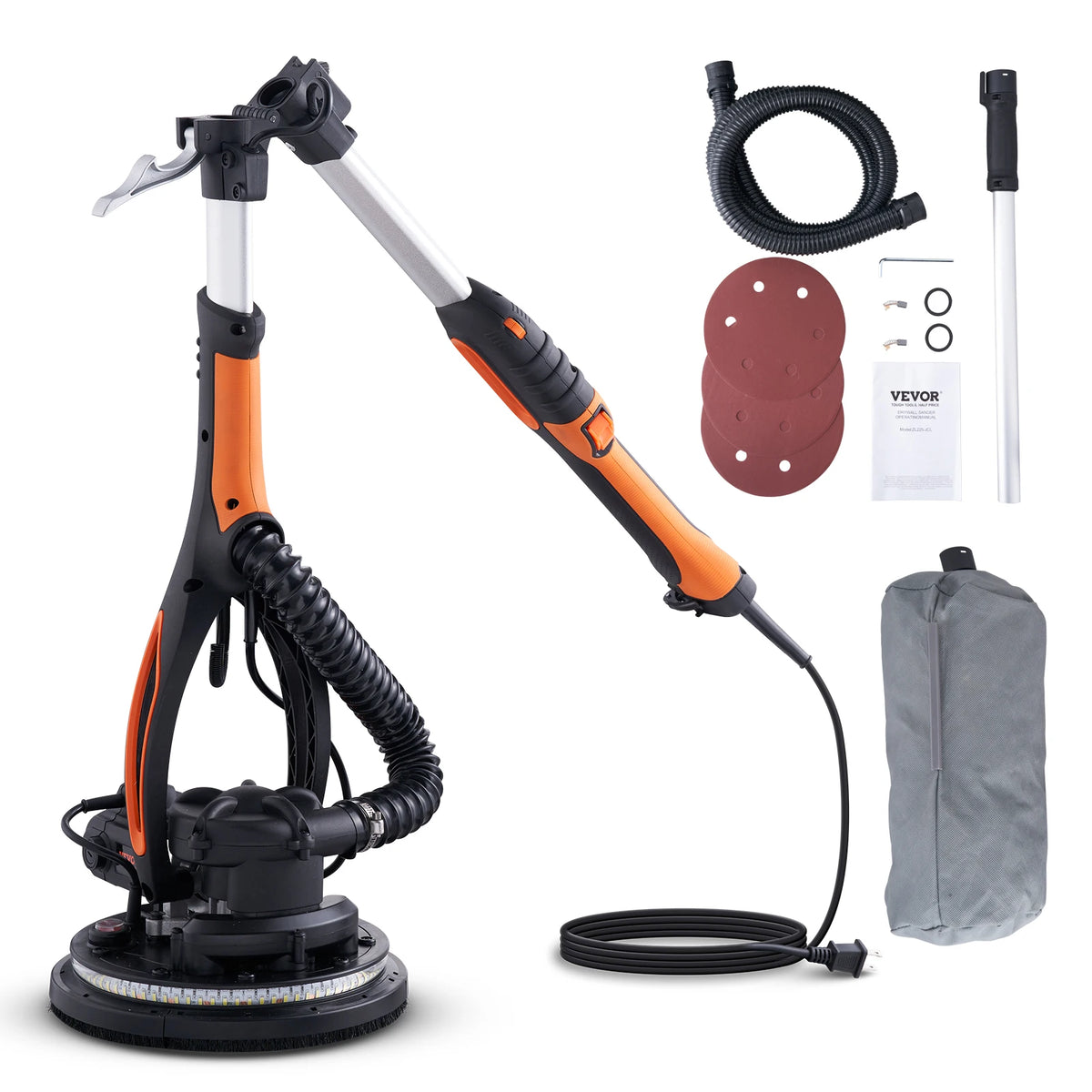 SucceBuy Electric Drywall Sander With Variable Speed And Self Suction Handle
