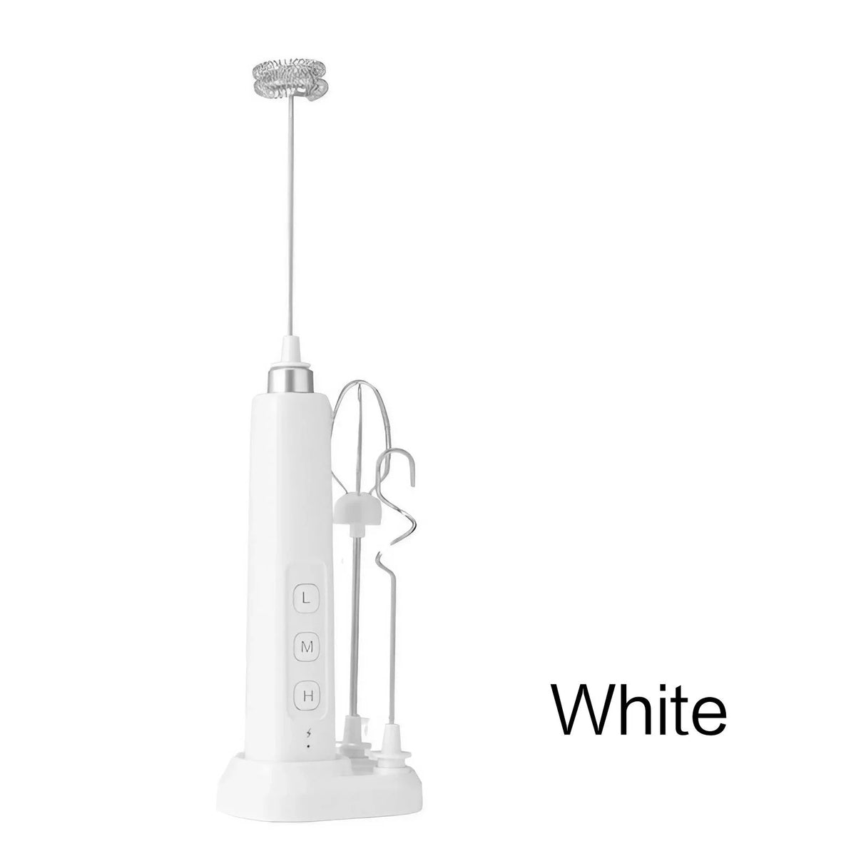 3-Speed Rechargeable Handheld Mixer for Frothing, Whisking, and Baking Projects