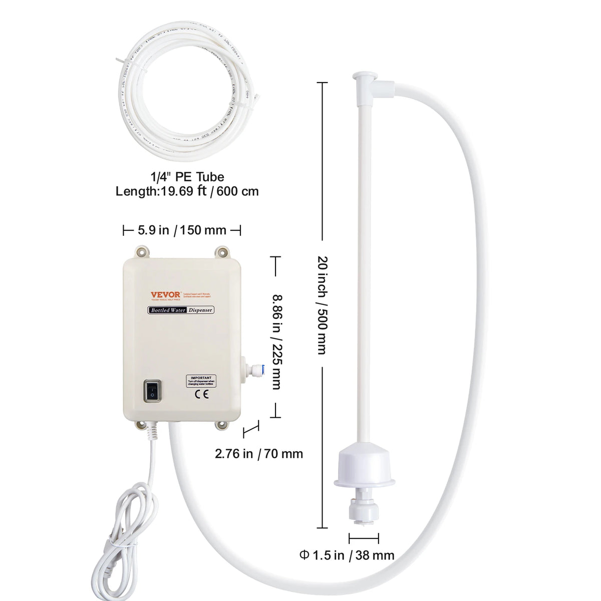 SucceBuy Automatic Electric Bottled Water Dispenser Pump System