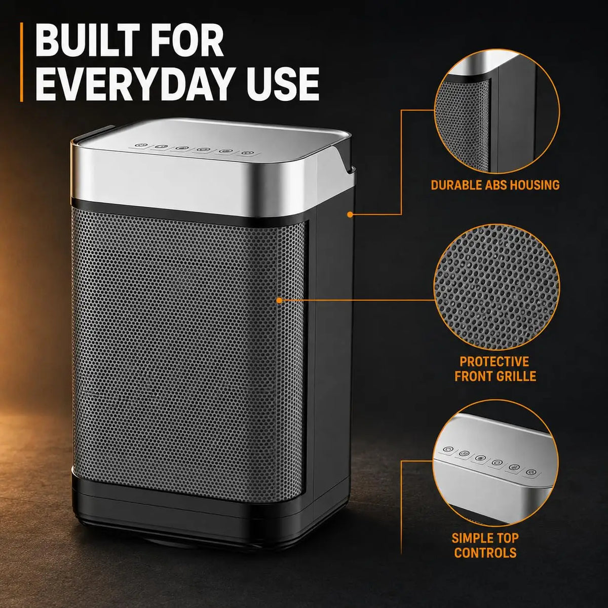 GAOMON Ceramic Space Heater with Remote & Oscillation
