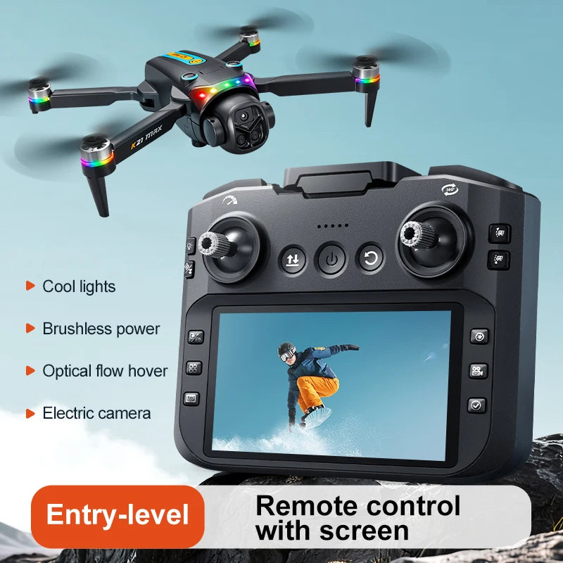 ZNLYRION Foldable Brushless RC Drone With Dual Cameras