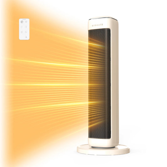 Airmate Ceramic Tower Space Heater With Thermostat And Remote