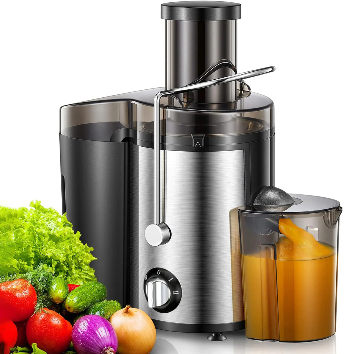 Automatic Juicer With Pulp Ejection for Fruits and Vegetables