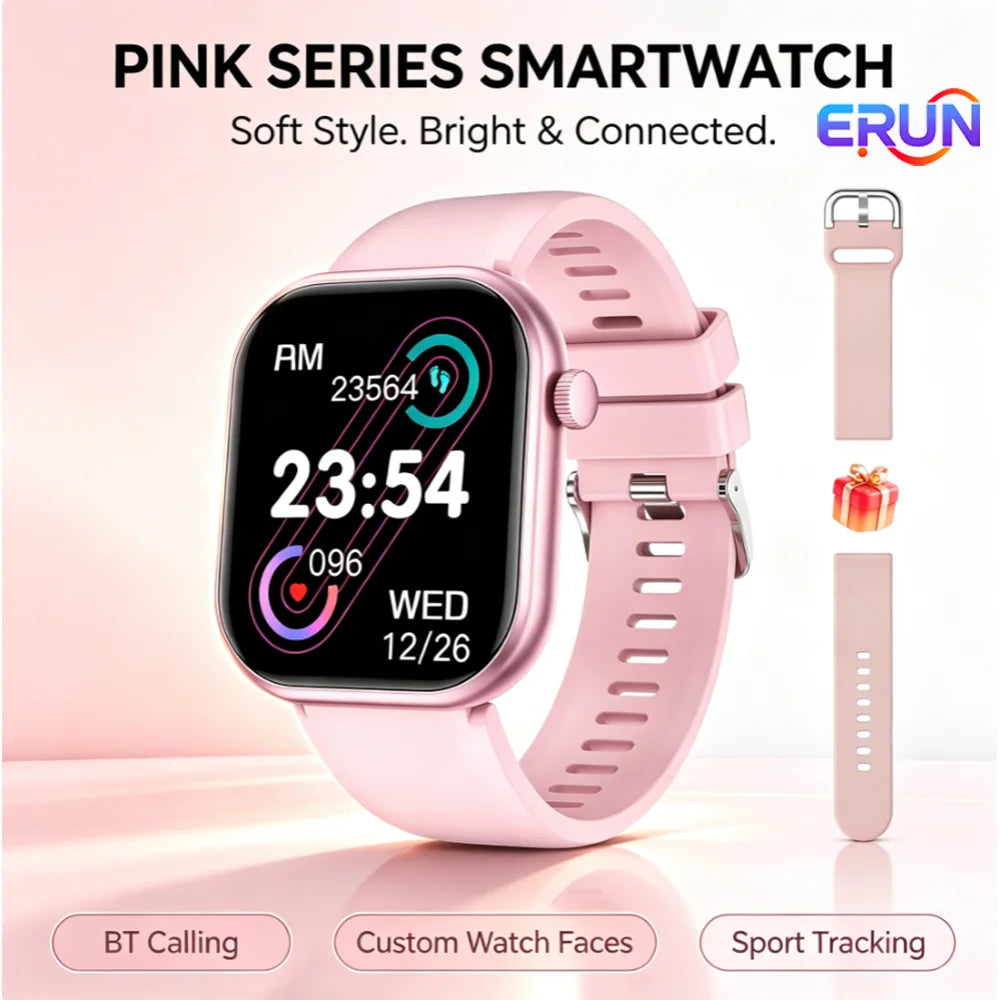ERUN Bluetooth Calling Smartwatch Fitness Tracking For Android And iPhone