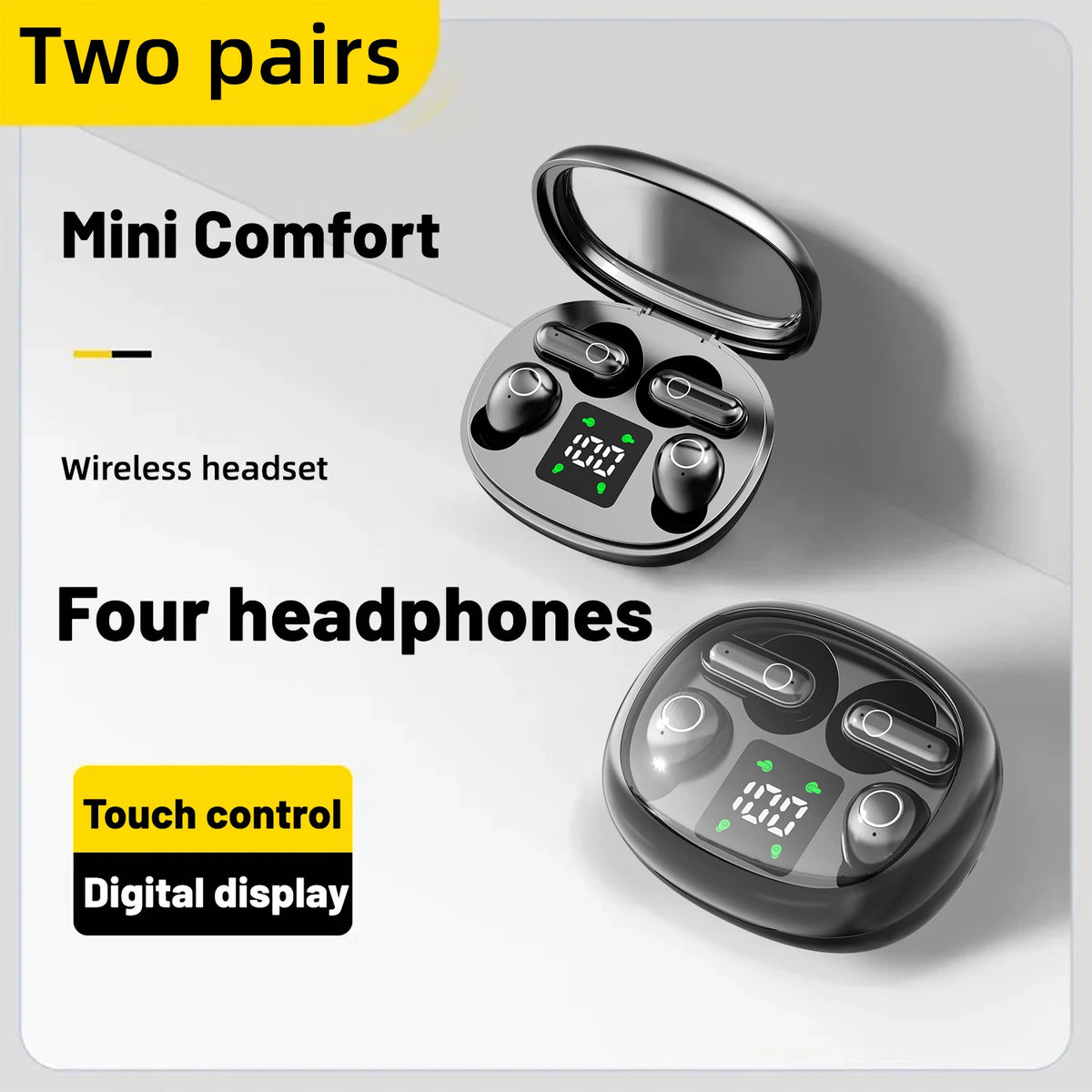 Insonixn Wireless Bluetooth Earbuds With Active Noise Cancellation