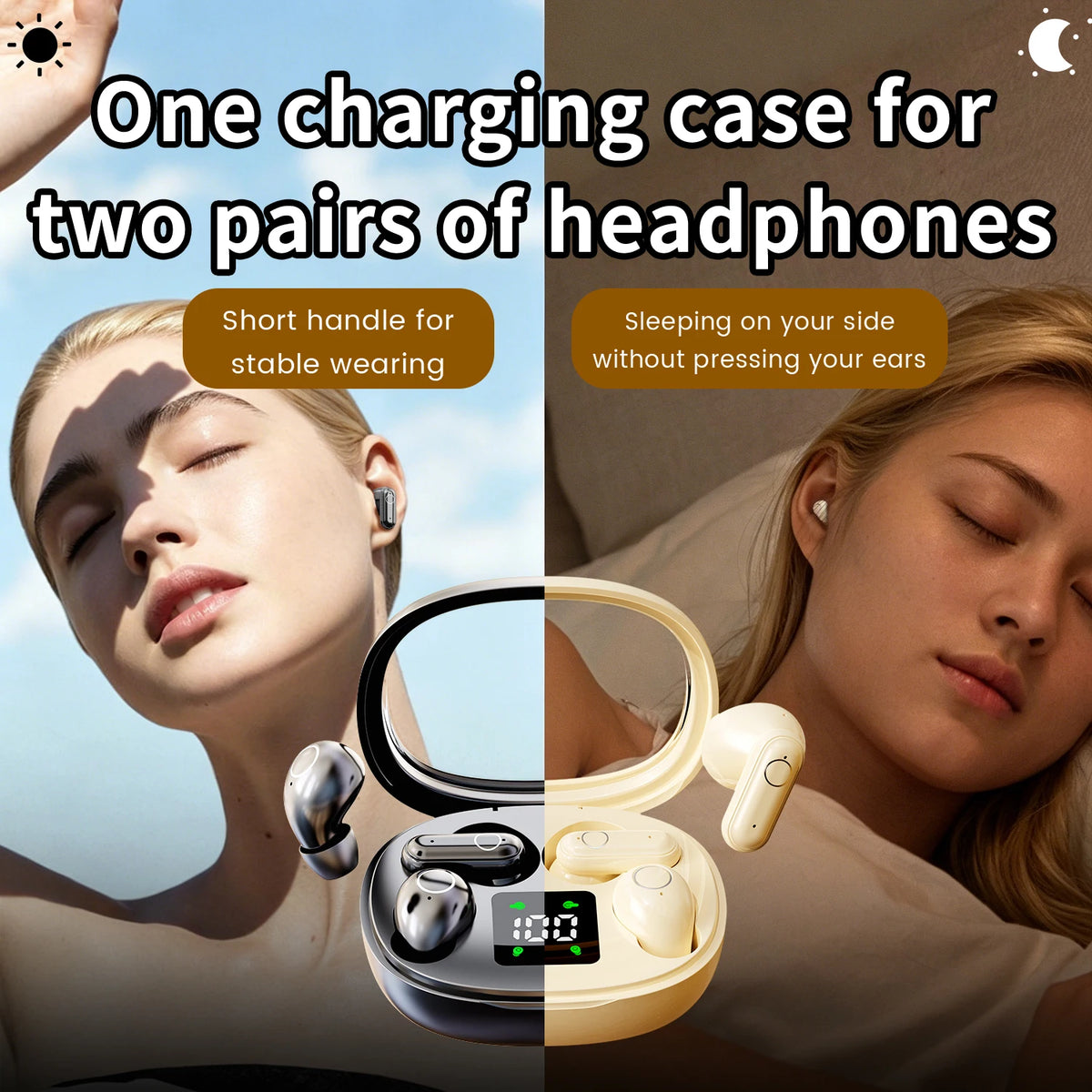 Insonixn Wireless Bluetooth Earbuds With Active Noise Cancellation