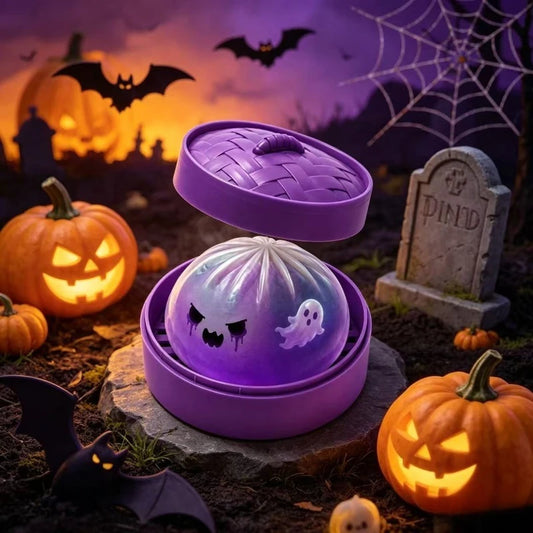Halloween Ghost Dumpling Squishy Toy Slow Rebound Sensory Gift