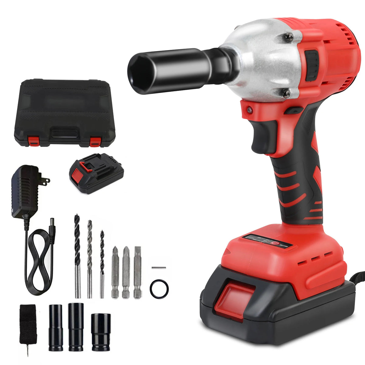 Brushless Cordless Impact Wrench for Automotive and Home DIY Repairs