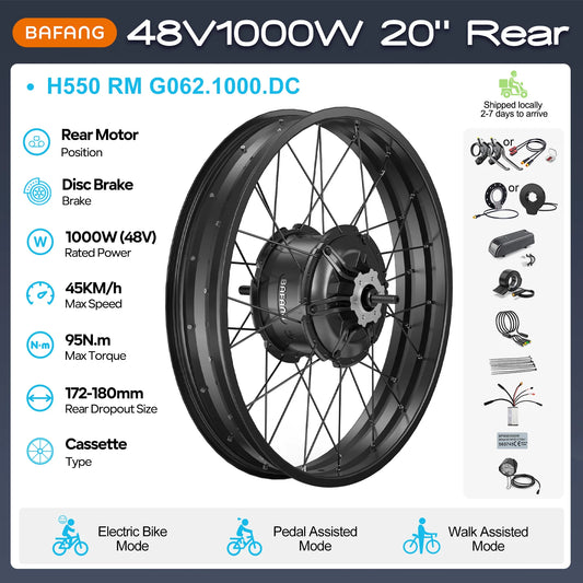 Bafang Brushless Rear Hub Motor For Cassette Wheel Drive