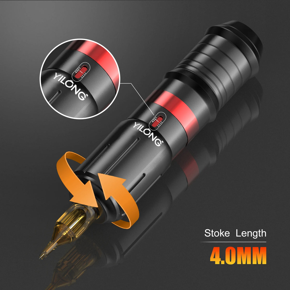 YILONG Wireless Rotary Tattoo Pen Machine Kit With Cartridge Needles
