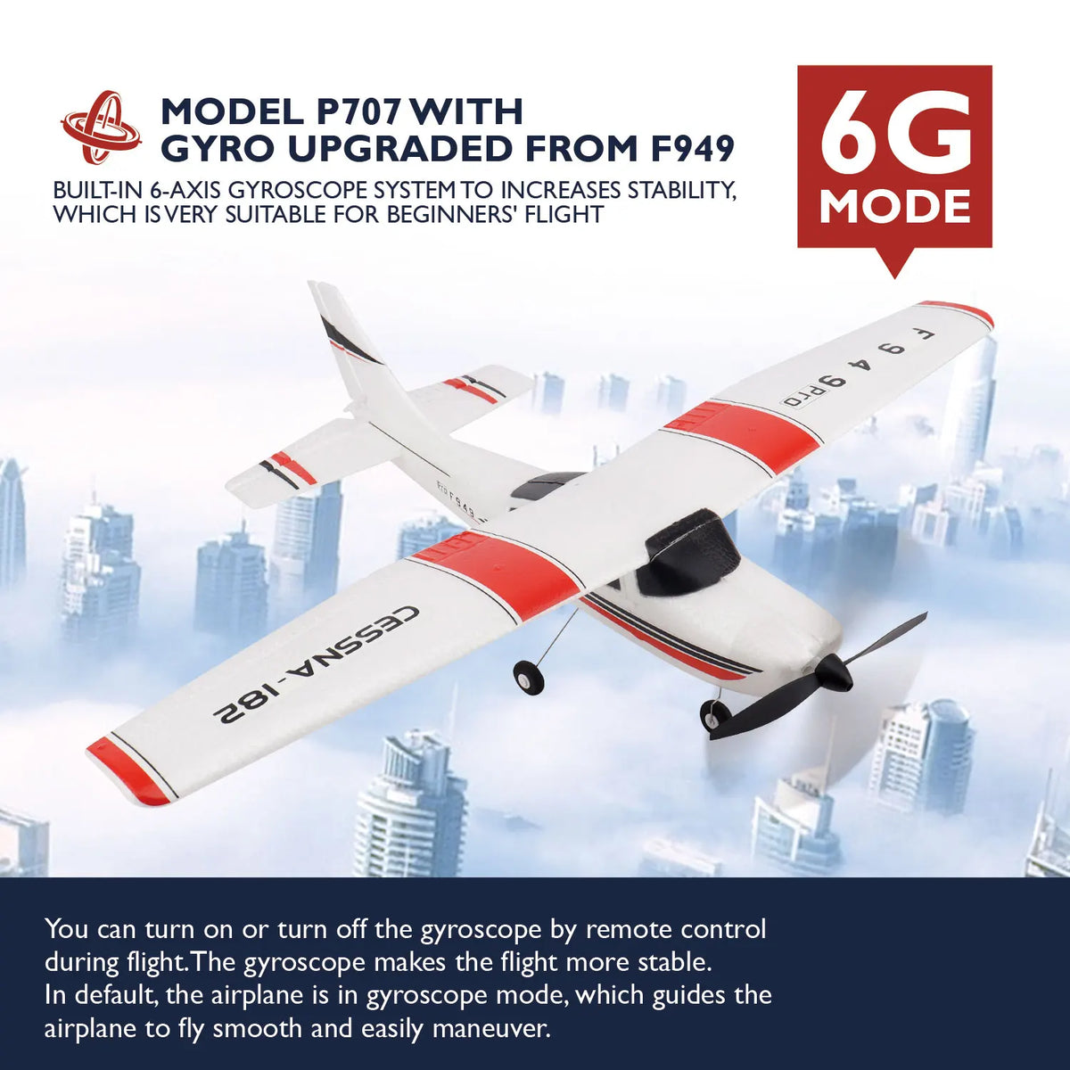 WLtoys F949 RC Airplane 3 Channel Fixed Wing Aircraft Gyroscope