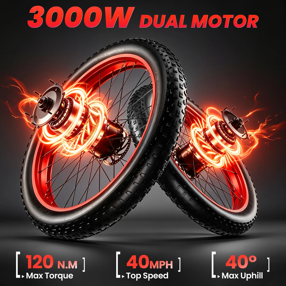 Eoeotwo Electric Fat Tire Bike 48V High Speed Mountain Ebike
