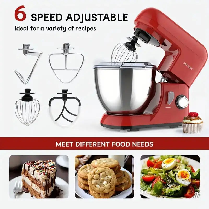 Tilt Head Electric Stand Mixer Includes Kitchen Baking Accessory Pack