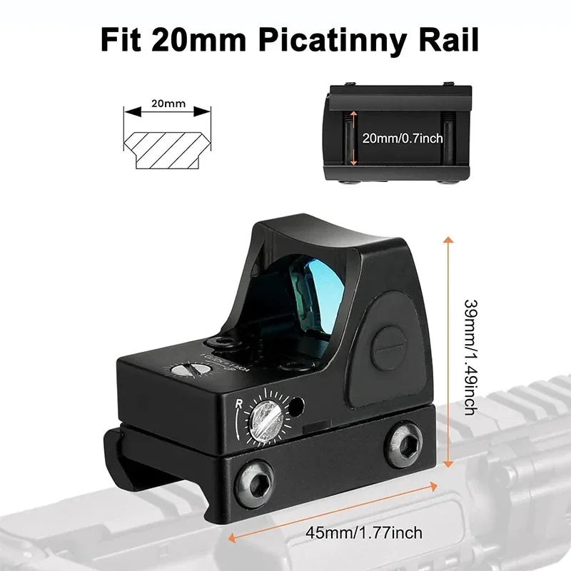 Nabila 3 MOA Tactical Red Dot Sight Reflex Hunting Optic