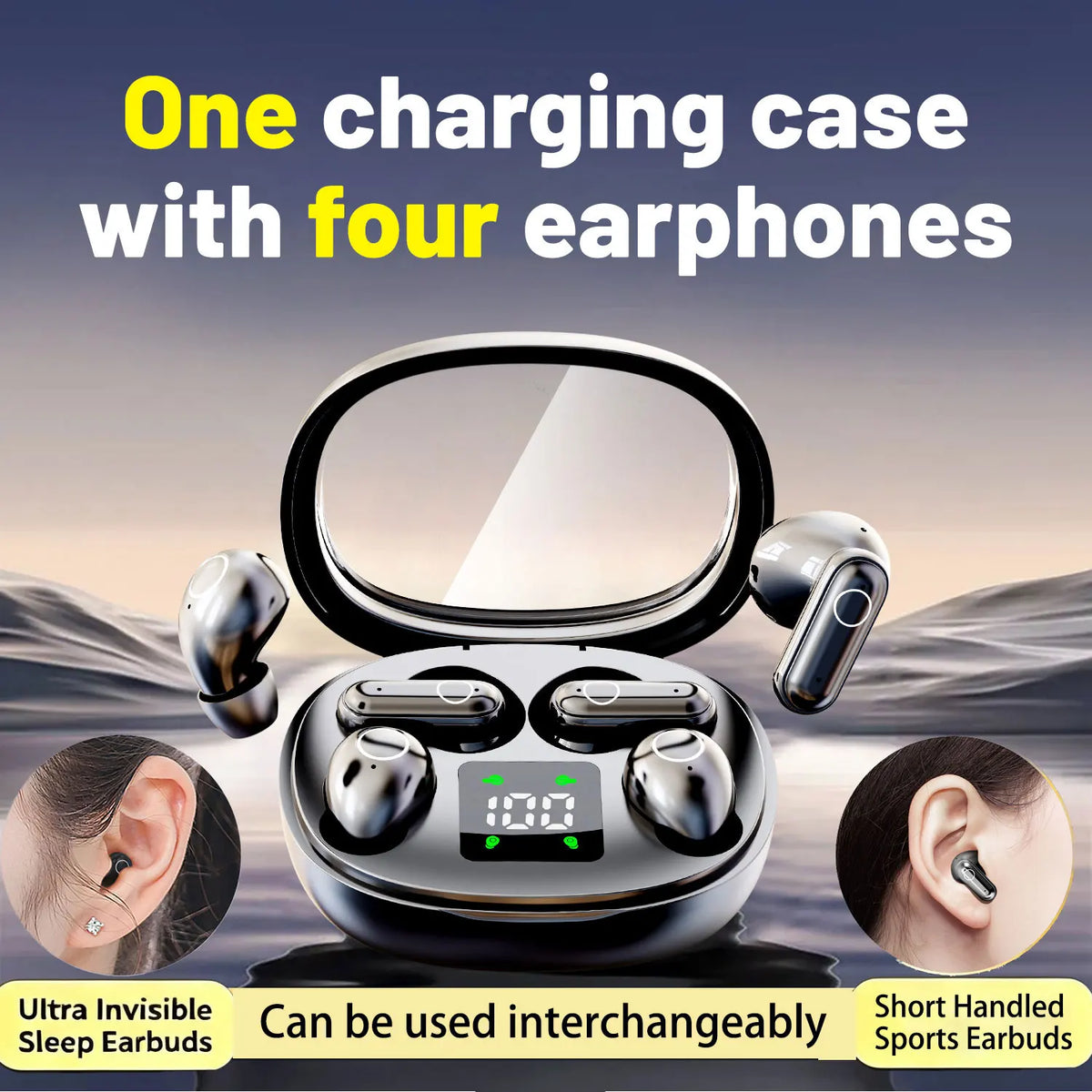 Insonixn Wireless Bluetooth Earbuds With Active Noise Cancellation