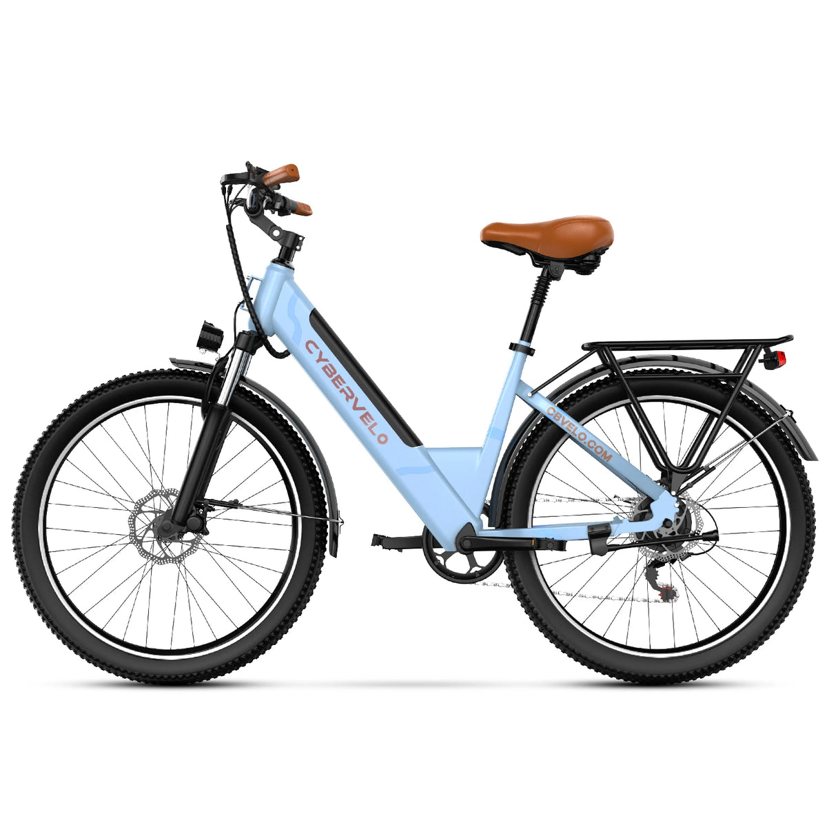 Cybervelo Urban Commute Electric Bike 1000W Peak Motor Detachable Battery