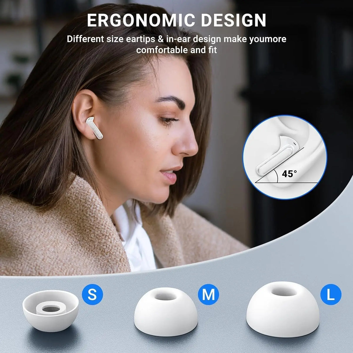 ZZLOVE Air Pro 3 Wireless Earbuds With Noise Cancellation And Bluetooth Audio