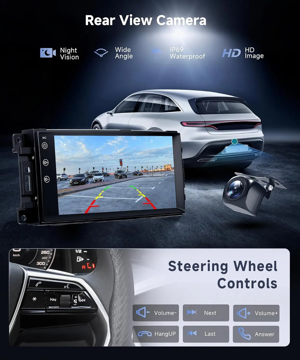 Android Touch Car Stereo Receiver With Wireless Carplay And WiFi