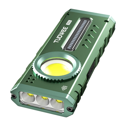 TUOWEE Rechargeable EDC Flashlight With Magnetic Base And Dimming