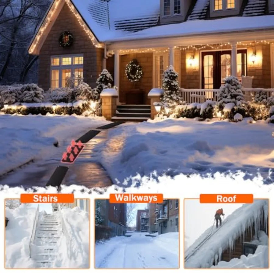 Electric Heated Snow Melting Mat for Safe Outdoor Walkways In Winter
