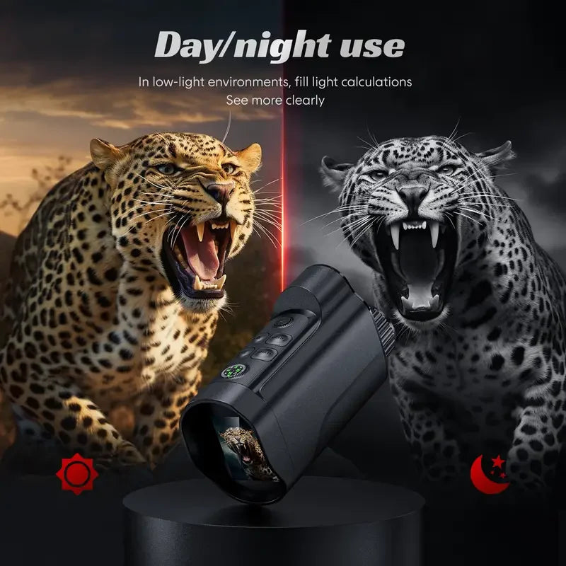 Night Vision Monocular With 10x Digital Zoom And Hd Screen