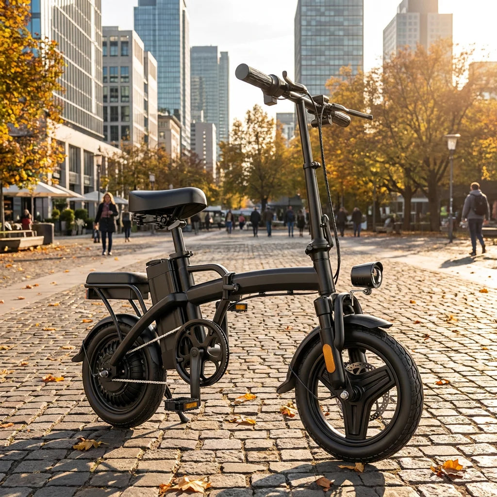 Folding Electric Bike With 48V Battery And Dual Brakes