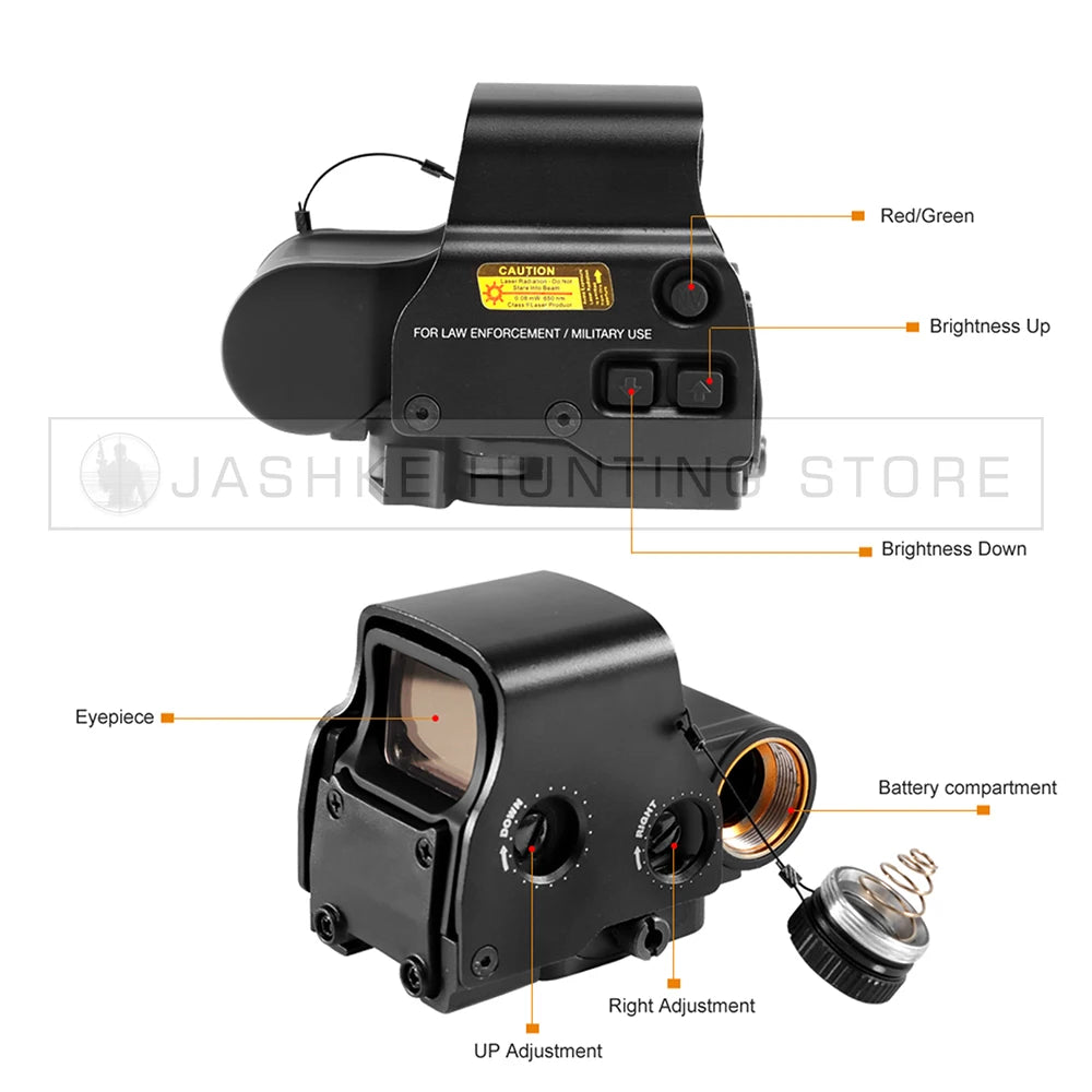 Nabila 3X Magnifier 558 Red Dot Combo Tactical Optics