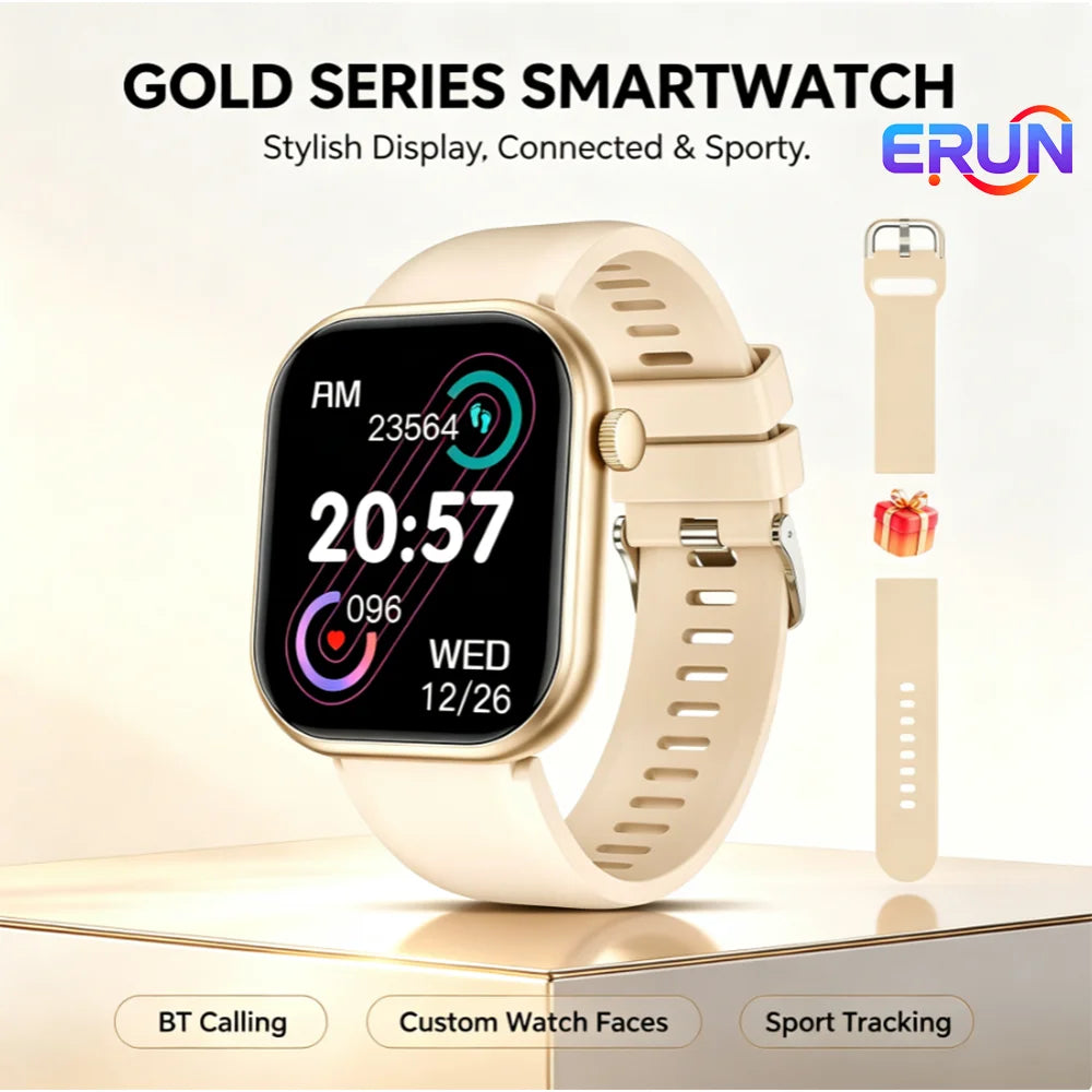 ERUN Bluetooth Calling Smartwatch Fitness Tracking For Android And iPhone