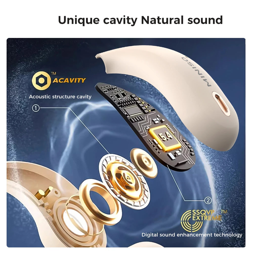 MINISO X33 Wireless Bluetooth Open Ear Headphones With AI Translation