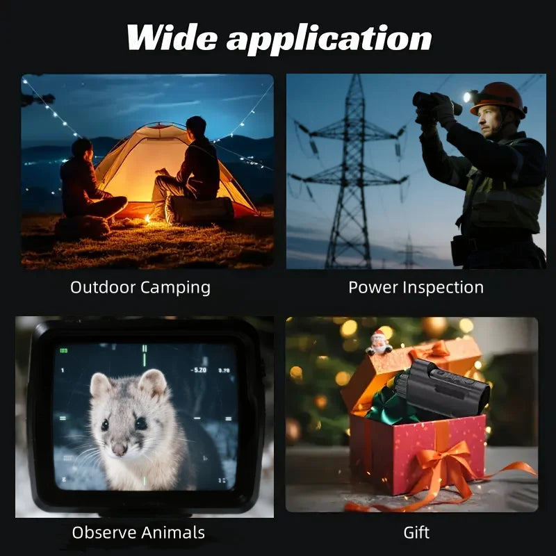 Night Vision Monocular With 10x Digital Zoom And Hd Screen