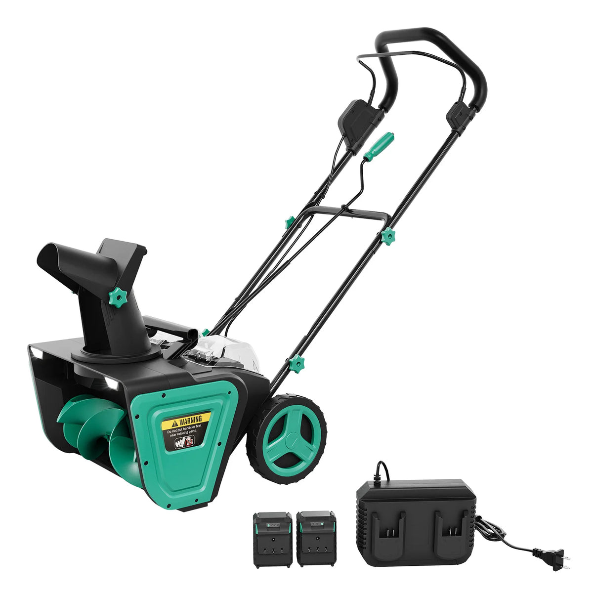 Electric Corded Snow Blower With Adjustable Chute And Safety Lock