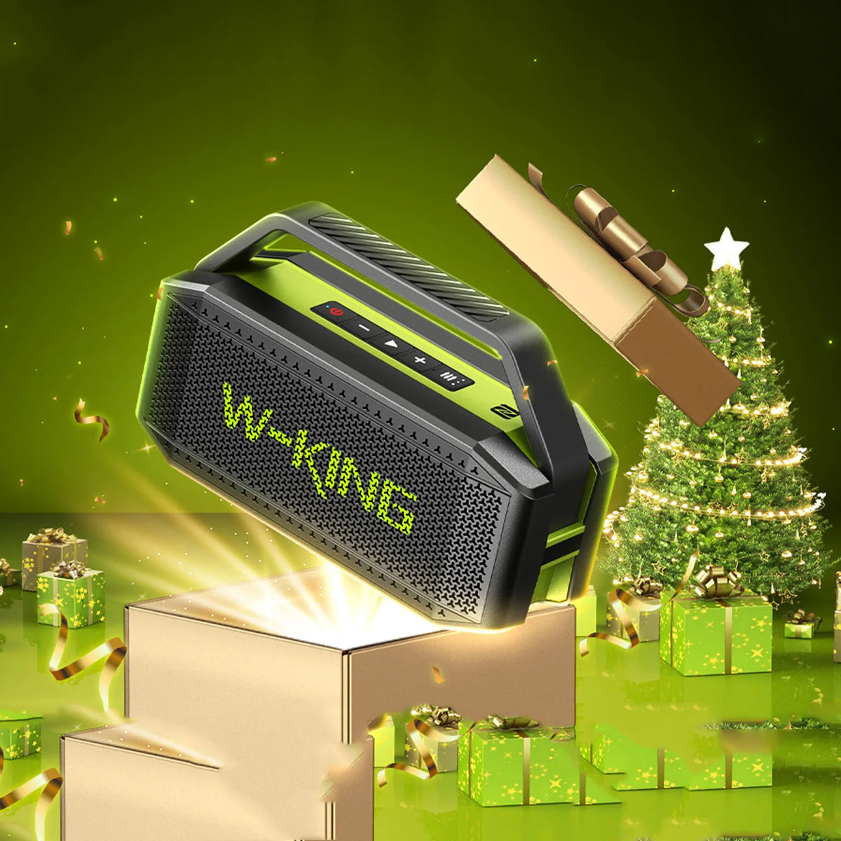 W-KING D9-1 Waterproof Portable Bluetooth Speaker With Deep Bass