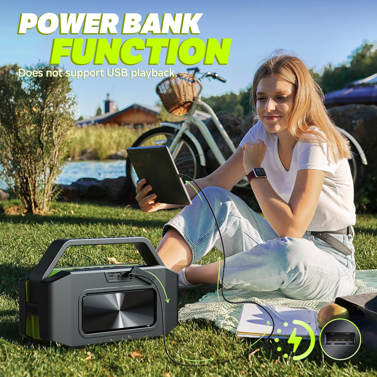 W-KING D9-1 Waterproof Portable Bluetooth Speaker With Deep Bass