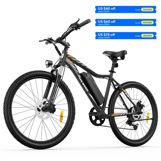 5TH WHEEL AB17 Electric Bike Front Suspension And LCD Display