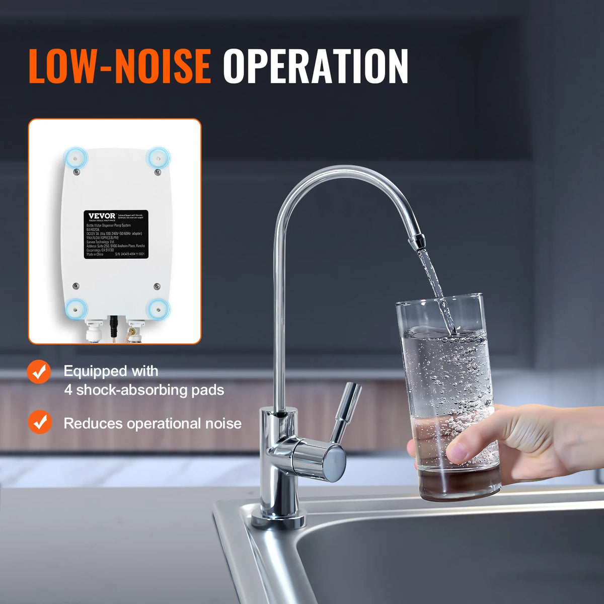 SucceBuy Automatic Double Pipe Bottled Water Dispenser Pump System