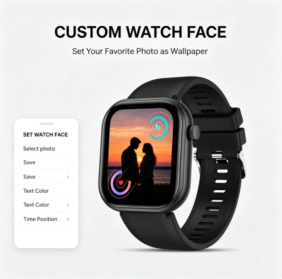 ERUN Bluetooth Calling Smartwatch Fitness Tracking For Android And iPhone