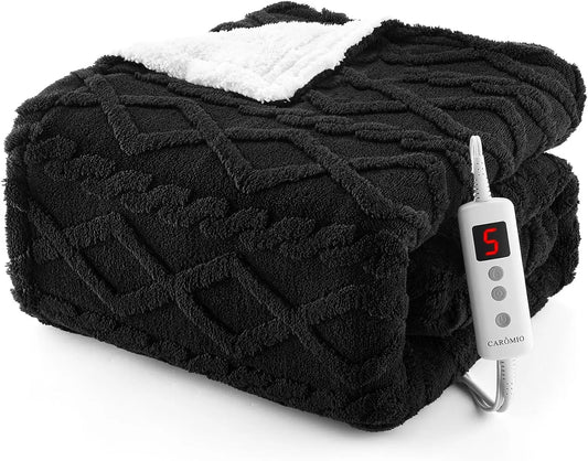 Garvee Premium Heated Electric Sherpa Throw Blanket