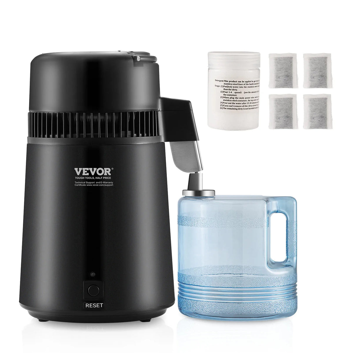 SucceBuy Countertop Water Distiller With Stainless Steel Interior
