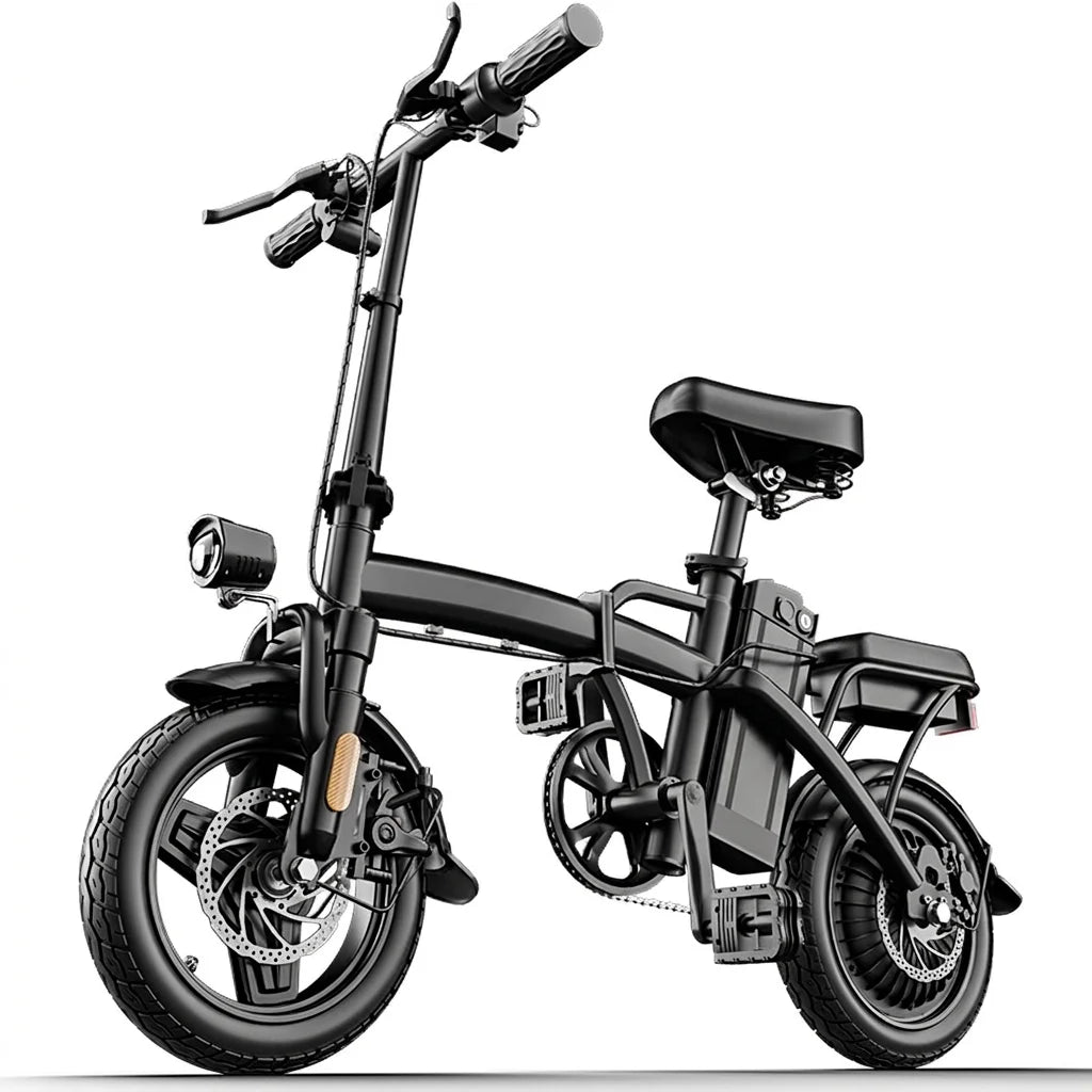 Folding Electric Bike With 48V Battery And Dual Brakes
